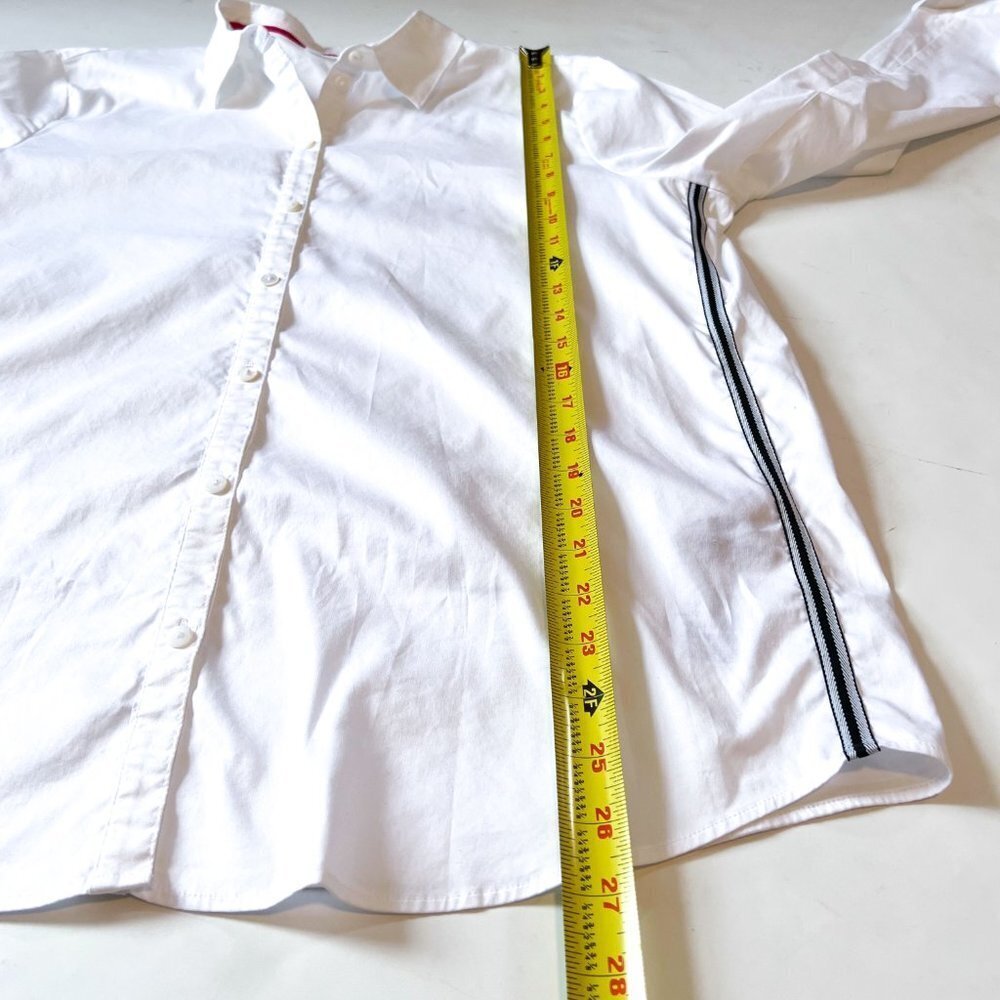 Gerry Weber white shirt with ribbon side trim Size 14 - Picture 9 of 9